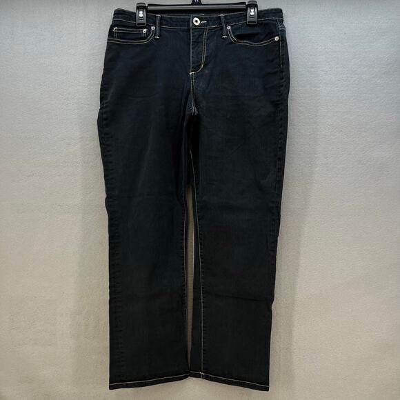 Sundance Denim - Sundance Jeans Women's Size 12 Dark Blue Straight Leg Vintage Preppy Normcore